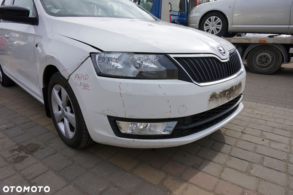 MASKA ZDERZAK BŁOTNIKI LAMPY RAPID NH3 LF9E  SKODA 2012-2019 BIAŁY PRZÓD KOMPLETNY - 23