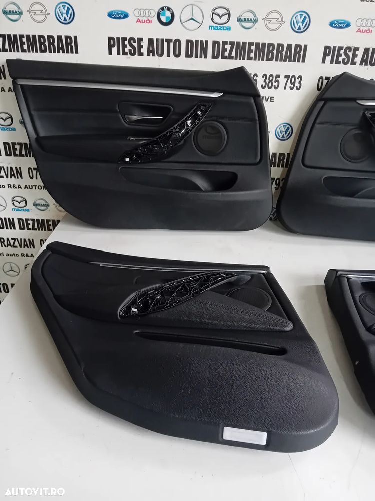 Tapiterie Fete Fata Usa Din Piele Cu Lumini Ambientale Bmw Seria 4 F36 Volan Stanga Fata Spate - 8