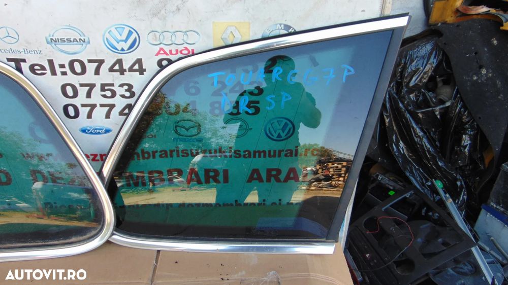 Geam spate fix VW Touareg 70 an 2011-2017 geamuri spate laterale stanga dreapta toareg 7p - 2