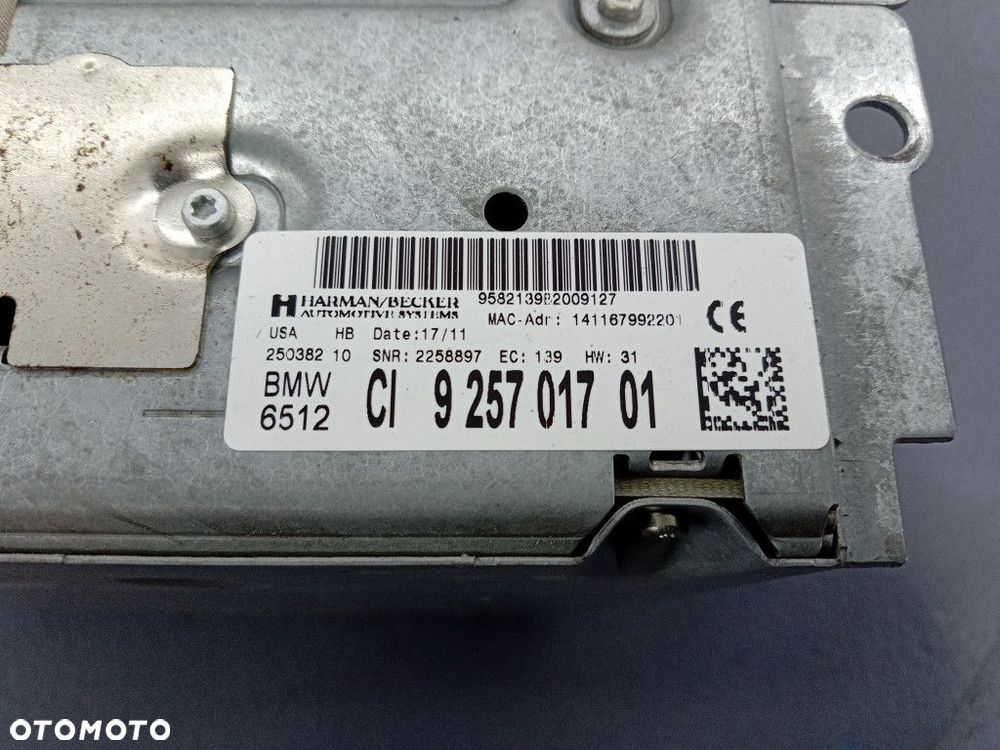 BMW X3 F25 F26 JEDNOSTKA RADIA NAWIGACJI 9257017 - 9
