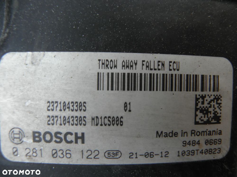 TRAFIC VIVARO KOMPUTER STEROWNIK SILNIKA - 2