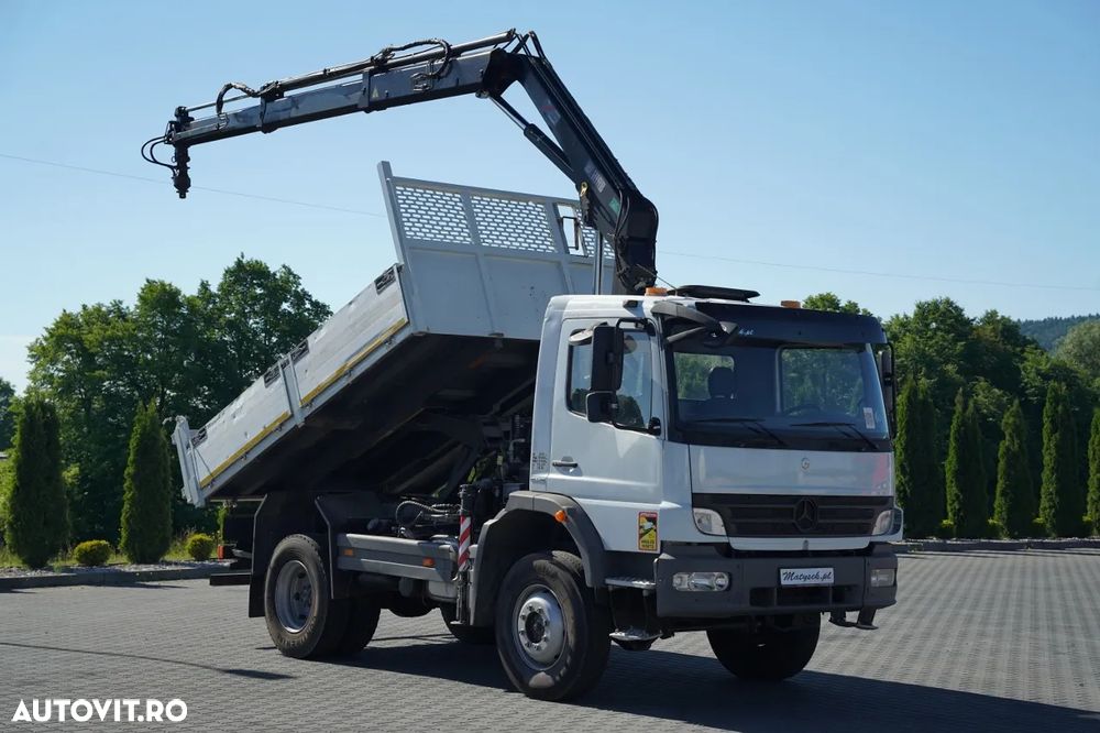 Mercedes-Benz ATEGO 16.24 / 4X4 / BASCULATOR + HDS HIAB 111 BS-2 / TELECOMANDĂ / ROTATOARE / MANUALĂ - 2