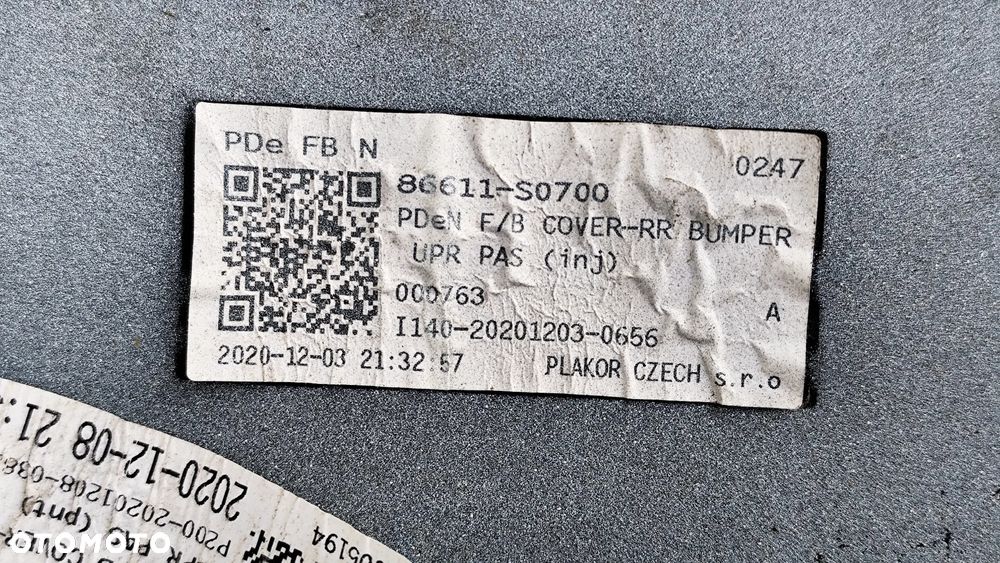 ZDERZAK TYLNY TYŁ HYUNDAI I30 FASTABCK N LINE 2018- 86611-S0700 - 16