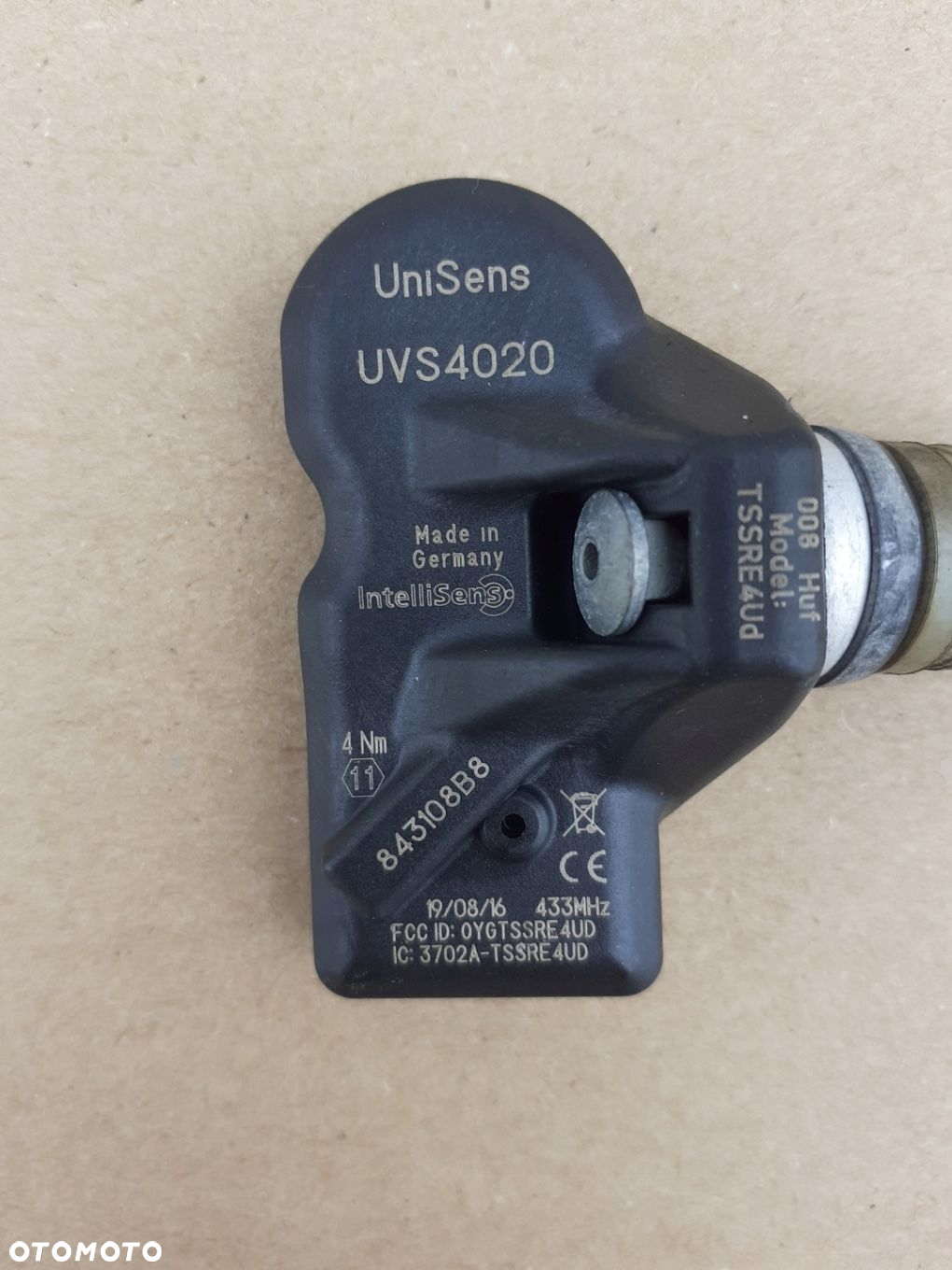 CZUJNIKI CIŚNIENIA OPONY BMW HUF UVS4020 AUDI TPMS - 4