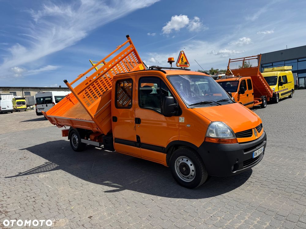 Renault Master Wywrotka 3 Stronna Klimatyzacja Brygadowka 7 Osób Doka 2010r. 2.5DCi Kiper I wł. Wywrot - 3