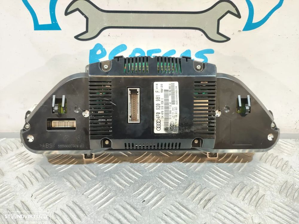 QUADRANTE MOSTRADORES PAINEL INSTRUMENTOS AUDI A6 C6 4F0920981F 4F0910930C - 6
