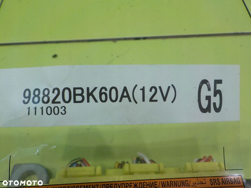 NISSAN QASHQAI I J10 +2 LIFT 1.5 DCI 11r 5D modul sensor AIRBAG 98820BK60A - 7