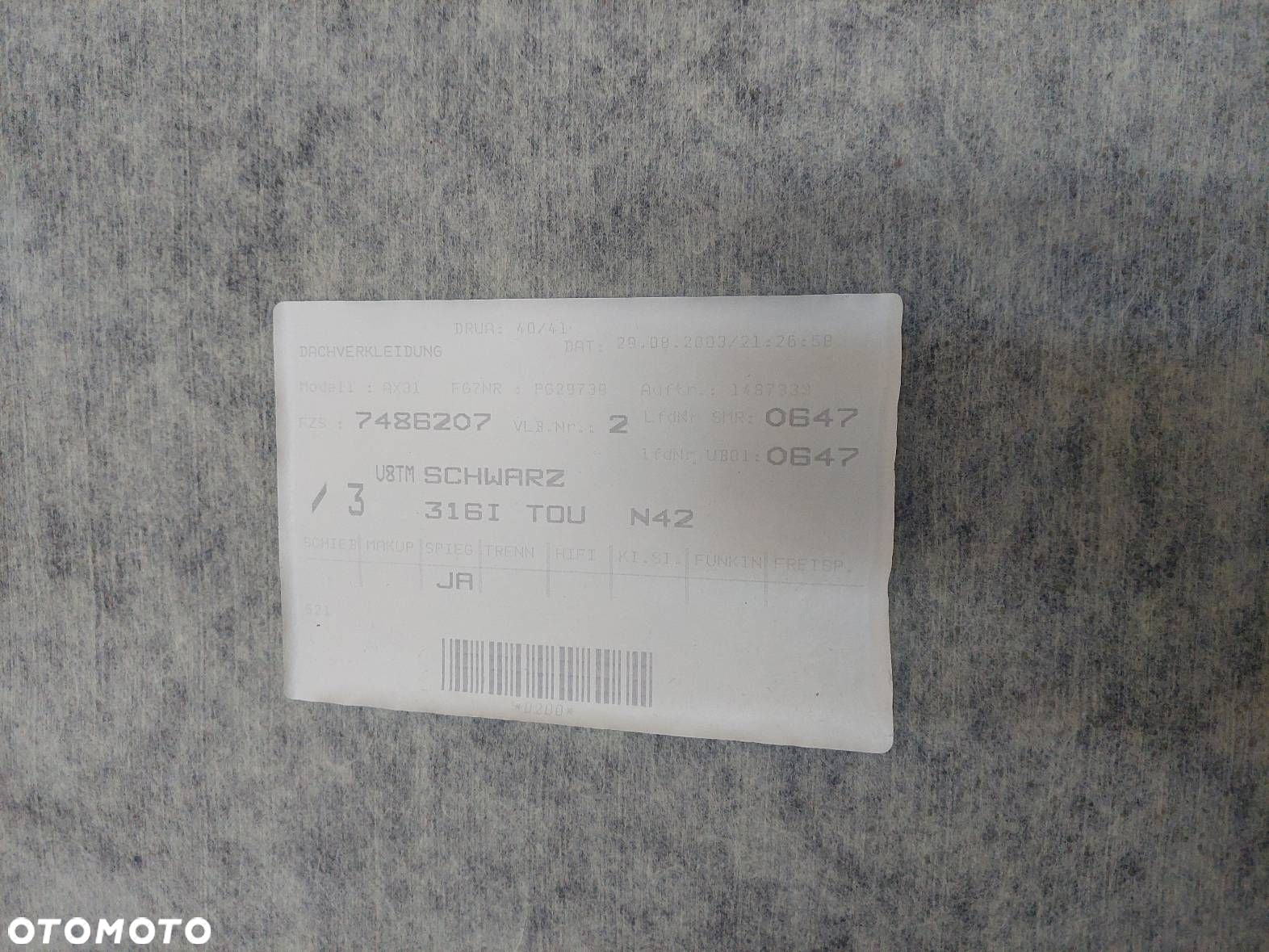 PODSUFITKA + OSŁONY KOMPLET BMW E46 KOMBI TOURING 7900064 - 9