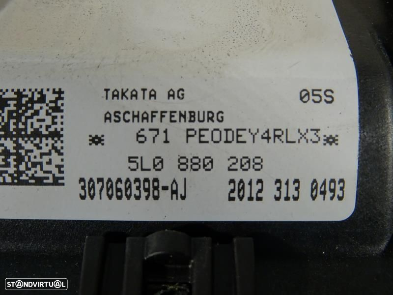 Airbag De Passageiro Skoda Octavia Ii (1Z3)  5L0 880 208 / 5L0880208 / - 6