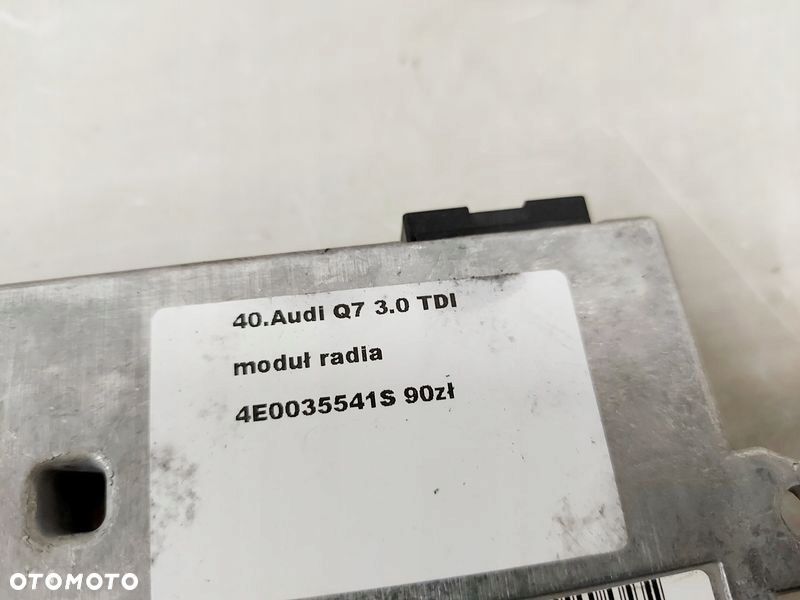 AUDI Q7 1 I 4L MODUŁ STEROWNIK TUNER RADIA 4E0035541S - 3