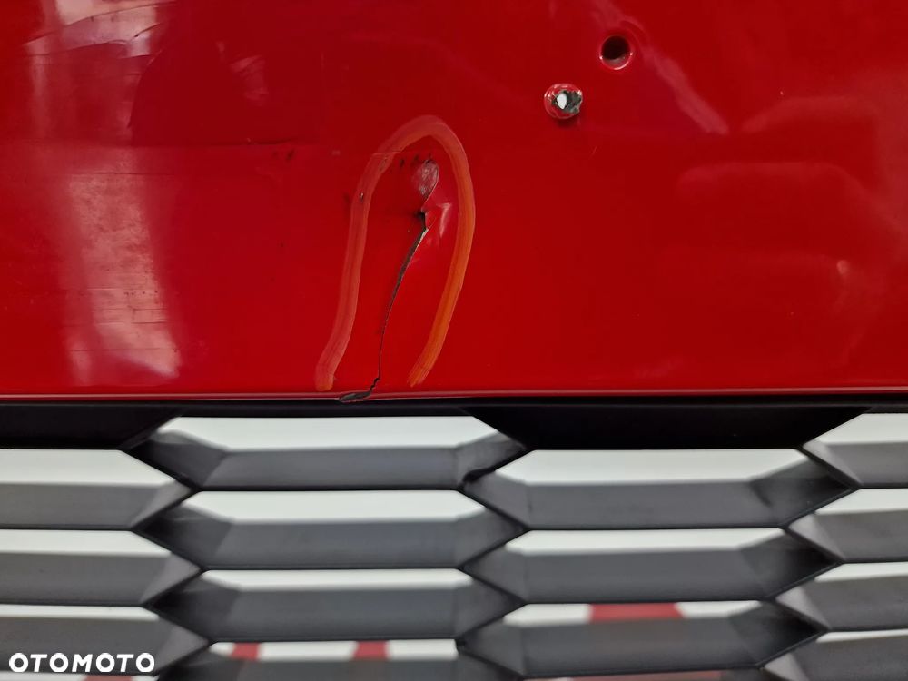 SEAT LEON 3 III 5F0 LIFT FR 16- KOMPLETNY ZDERZAK PRZEDNI PRZÓD + GRILL + KRATKA ŚRODKOWA , ŁADNY , KOLOR CZERWONY , NR 5F0807221AB / 5F0807221AJ , NR AUKCJI NZ971 - 14