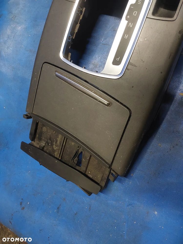 Tunel środkowy sterownik MMI Audi A6 C6 KOMPLETNY 4F1862533 Schowek cupholder 4F1857951C Panel podświetlenie biegów 4F1713463B dźwignia dźwigienka włącznik hamulca ręcznego - 8