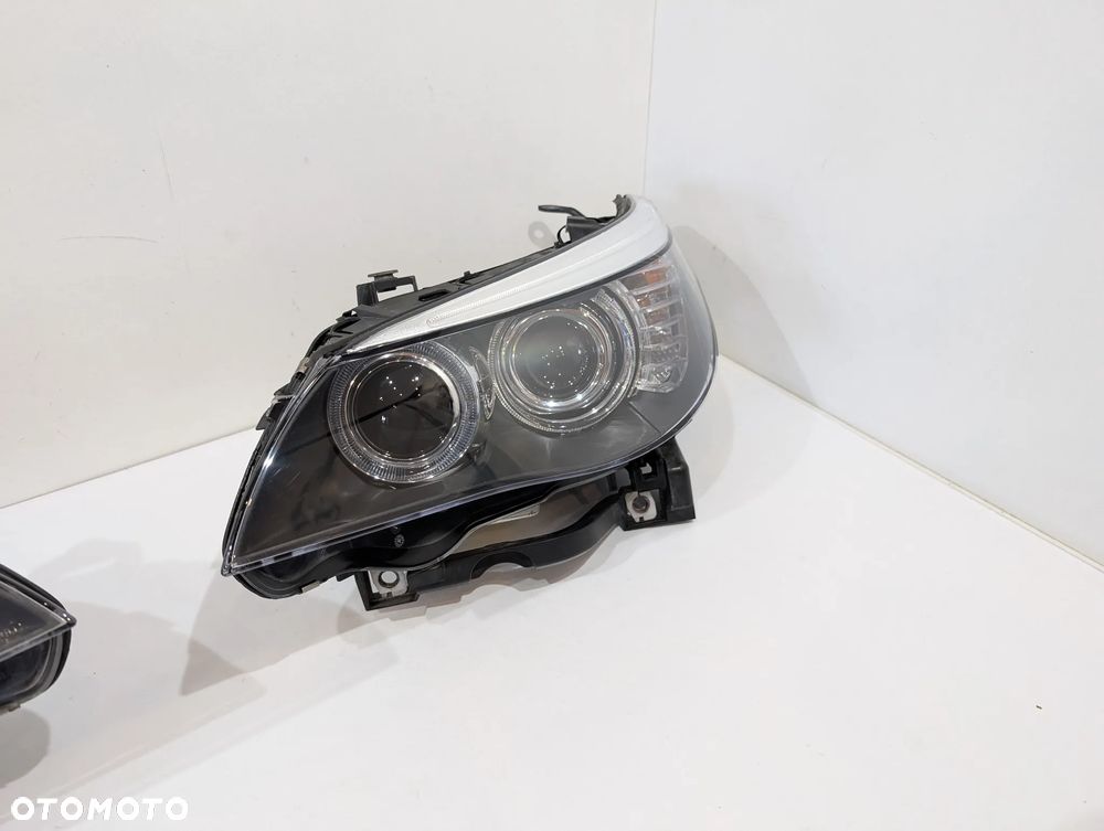 BMW E60 E61 LIFT LCI LAMPA LEWA PRAWA PRZÓD XENON 7177739 7177740 EUROPA KOMPLETNA - 5