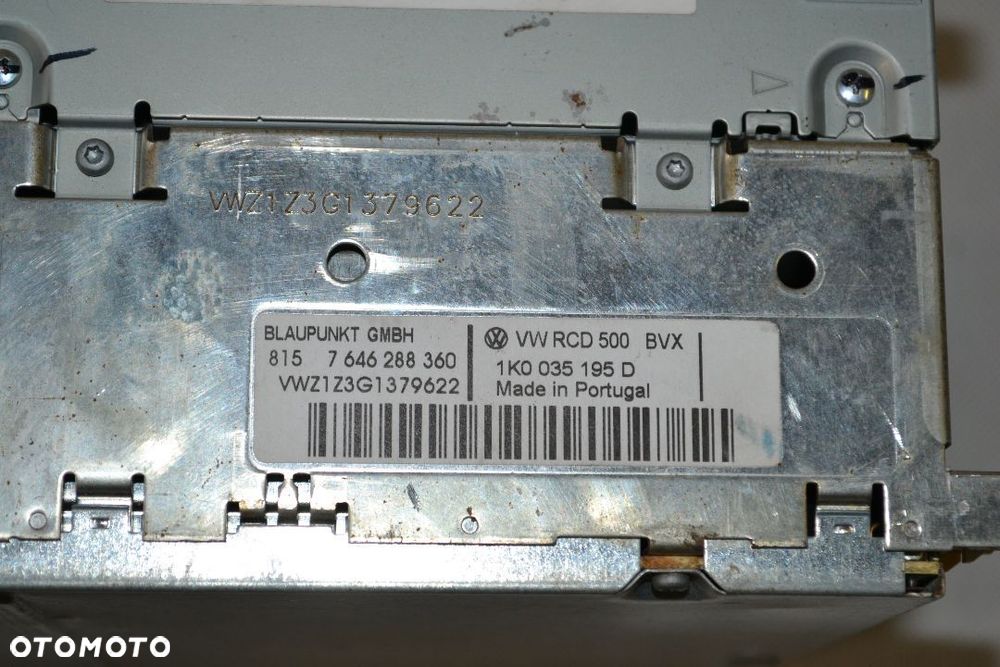 R6 RADIO SAMOCHODOWE VW RCD 500 BVX 1K0035195D - 2