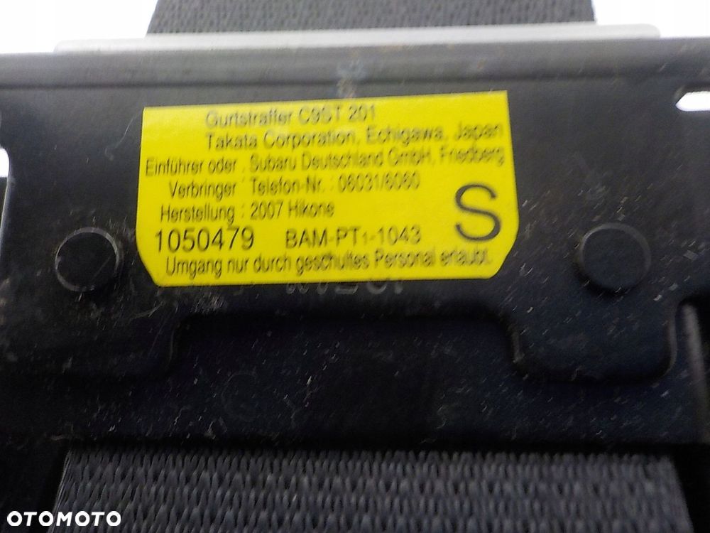 SUBARU IMPREZA III GH PAS BEZPIECZEŃSTWA NAPINACZ LEWY PRZÓD KIEROWCY - 15