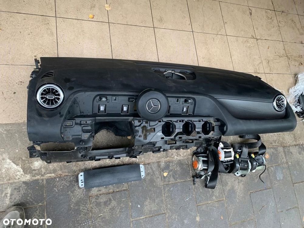 konsola pasy airbag komplet mercedes gla w247 demontaż - 2