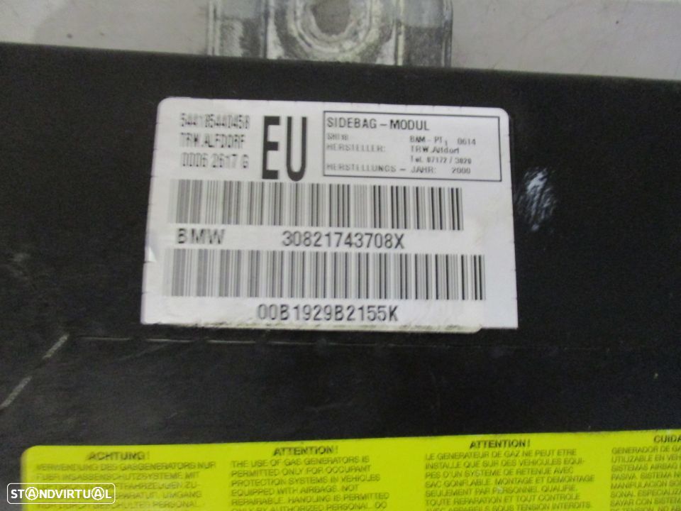 Airbag do banco BMW E46 Serie 3 Esq 320 325 318 330 - 3