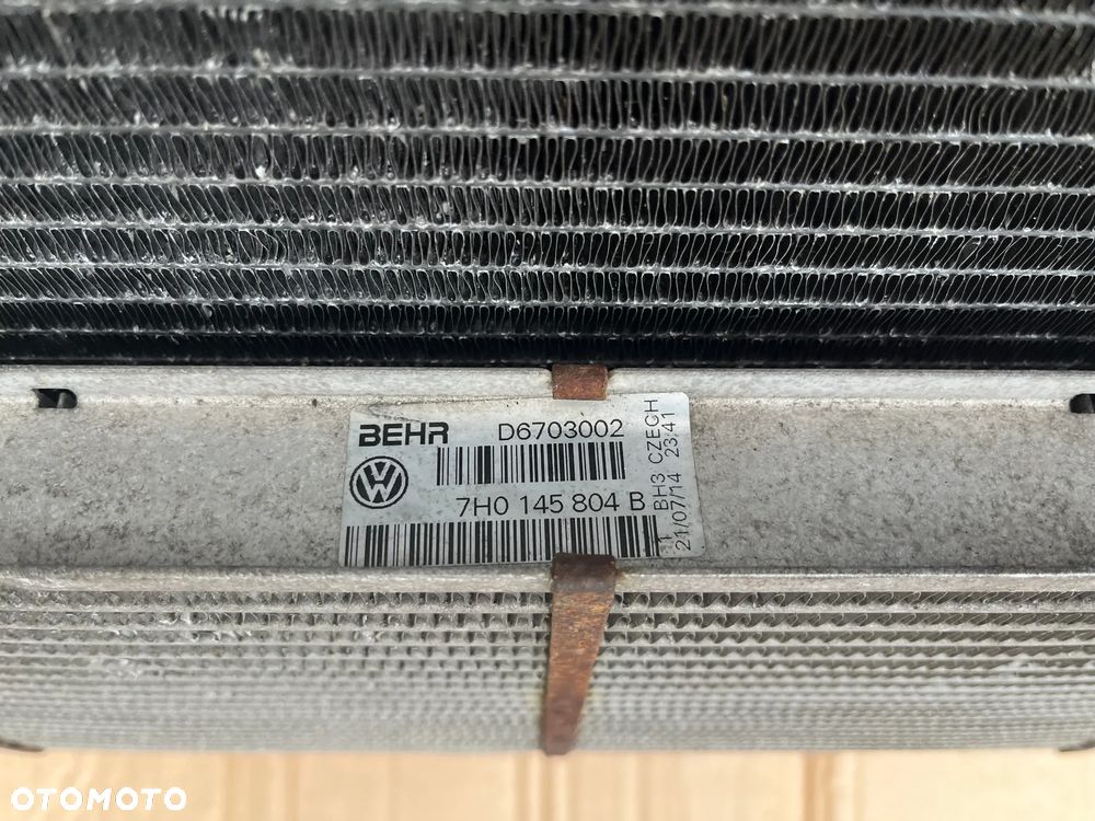 VW T5 lift 2.0 TDI KOMPLET CHŁODNIC INTERCOOLER WENTYLATOR 7E0121201N 7E0820411D 7H0145804B - 6