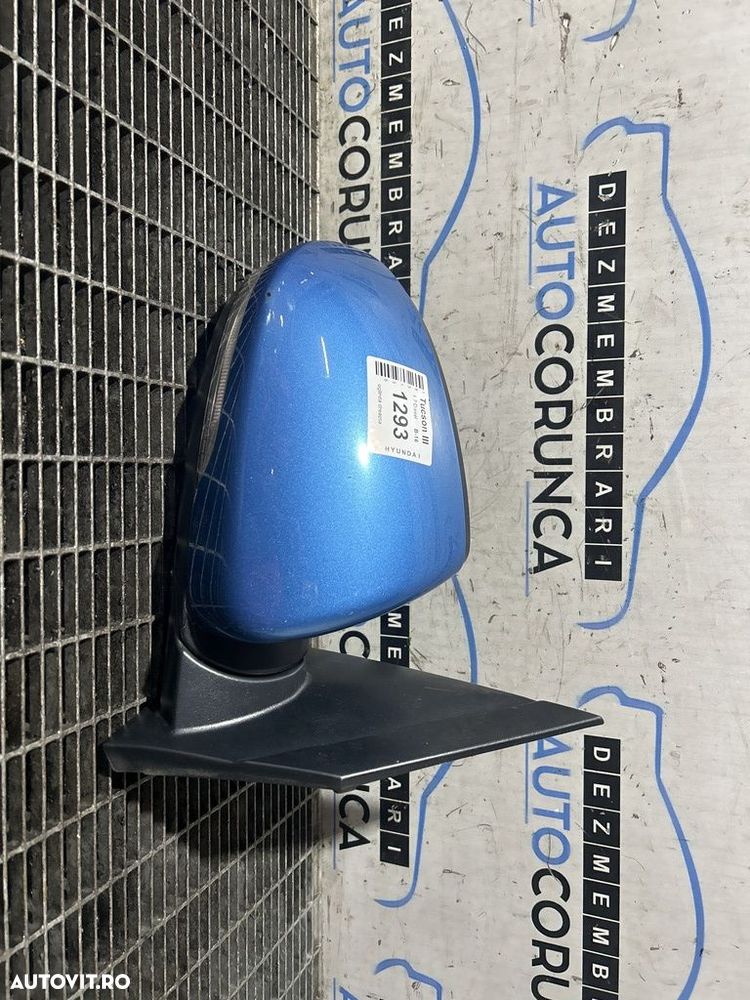 Oglinda dreapta Hyundai Tucson III 2015 - 2018 4 Usi Ara Blue Metallic R3U (1293) ... - 1