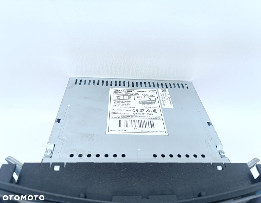 RADIO SSANGYONG TIVOLI BLUETOOTH 8920035160 - 4