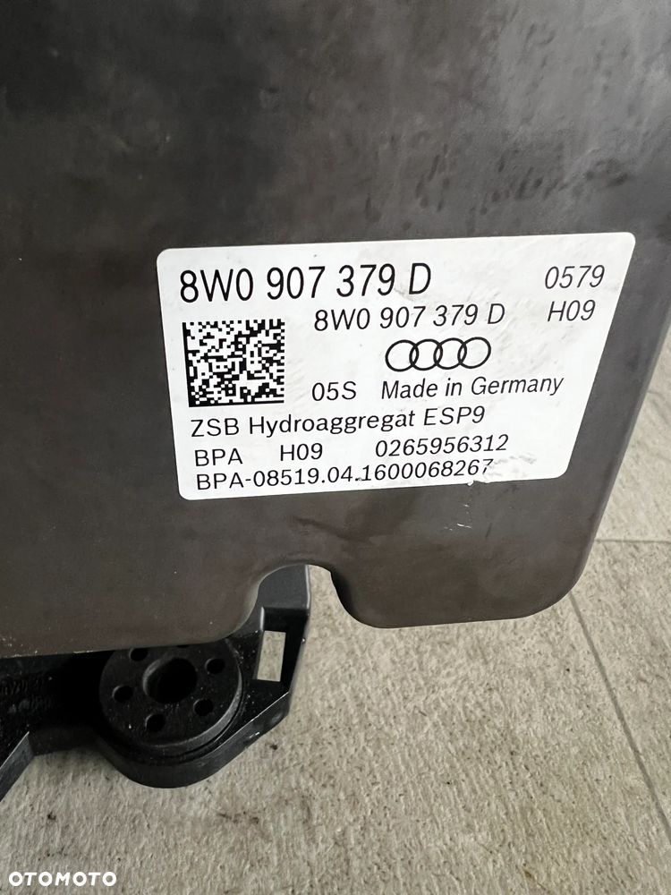 Pompa STEROWNIK ABS 8W0907379D 0265956312 8W0614517G Audi A4 B9 - 4
