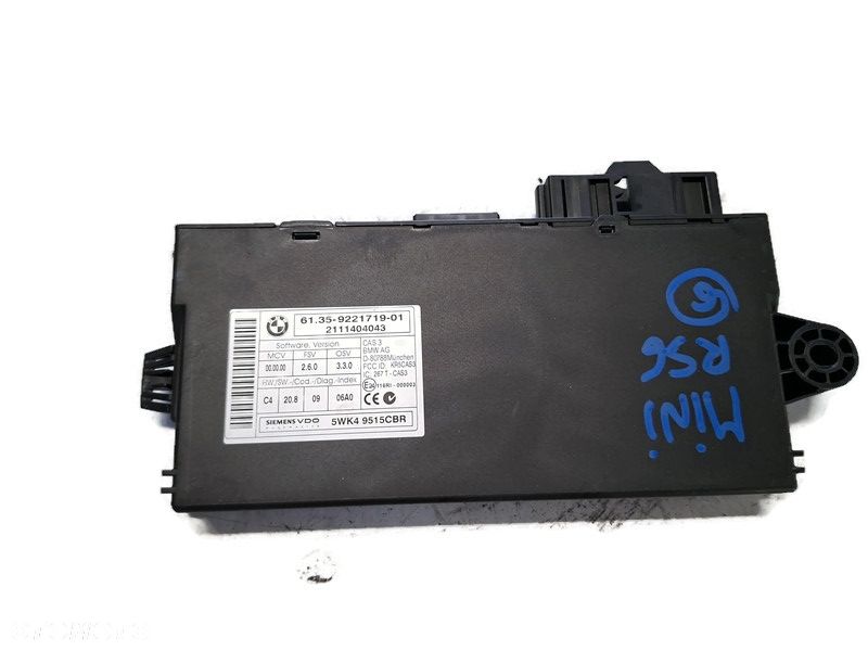 MINI COOPER ONE R56 11r MODUŁ KOMFORTU 9221719 - 1