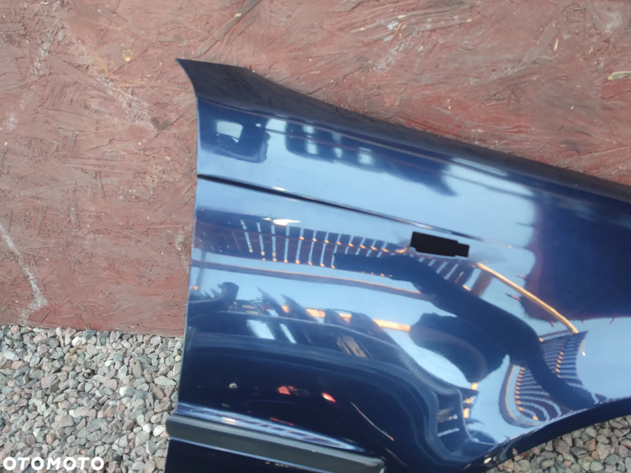 BMW E46 SEDAN / TOURING BŁOTNIK PRZEDNI PRAWY LIFT W KOLORZE ORIENTBLAU METALIC 317 O NR.  41 35 7 042 324 OEM W DOBRYM STANIE - 5