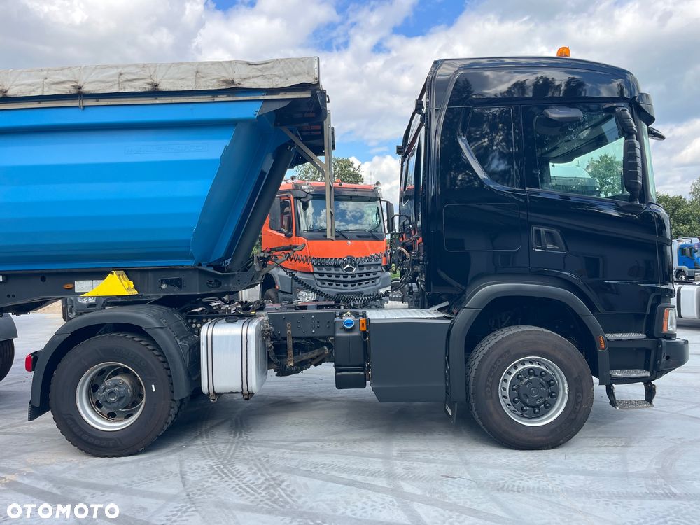 Scania G450 XT Nex Gen 4x4 stały napęd, skrzynia redukcyjna, biegi terenowe, kabina z łóżkiem, hydraulika do wywrotu, z Niemiec, opticruise ze sprzęgłem SCANIA 4x4 XT G450 ciągnik (nie Mercedes AROCS Volvo Man itp) - 5