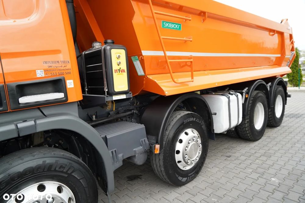 Scania P 410 / 8x4 / WYWROTKA TYLNOZSYPOWA / ALUFELGI / OPONY 100% / MANUAL / ŁADOWNOŚĆ 21 T - 17