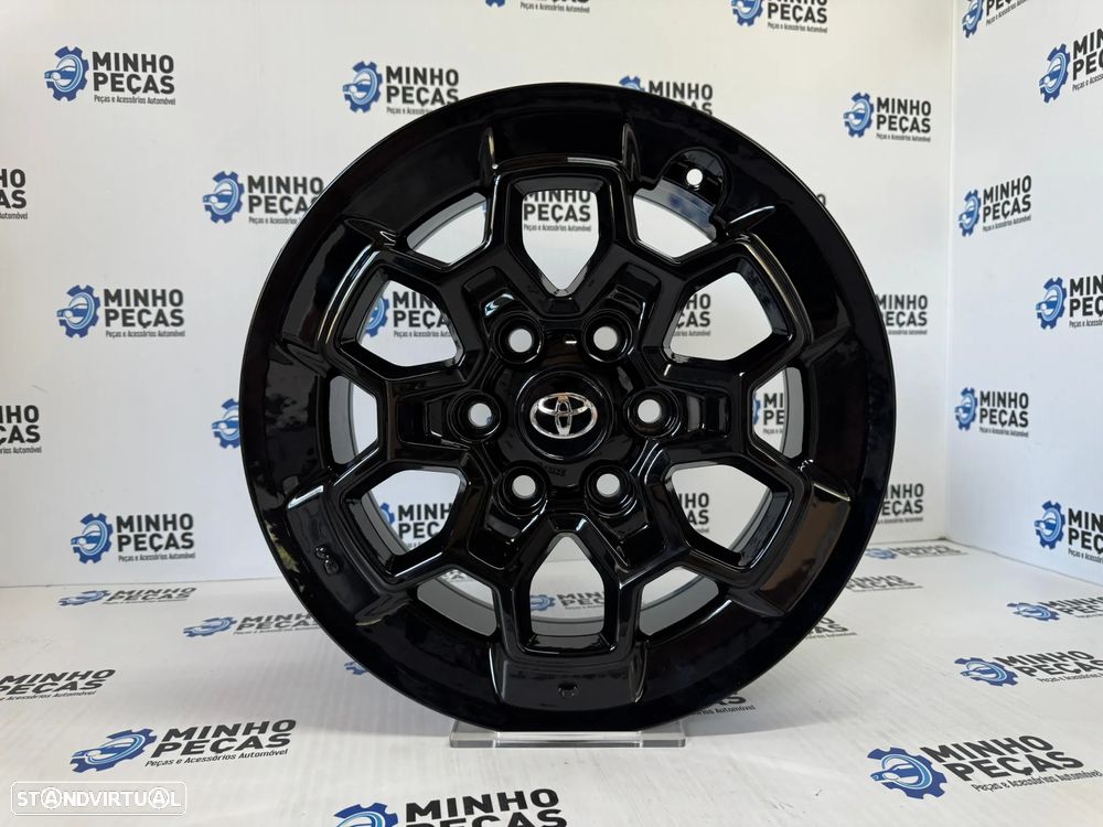 Jantes Look Toyota Hilux GR Sport em 17 (6x139.7) Preto Brilho - 8