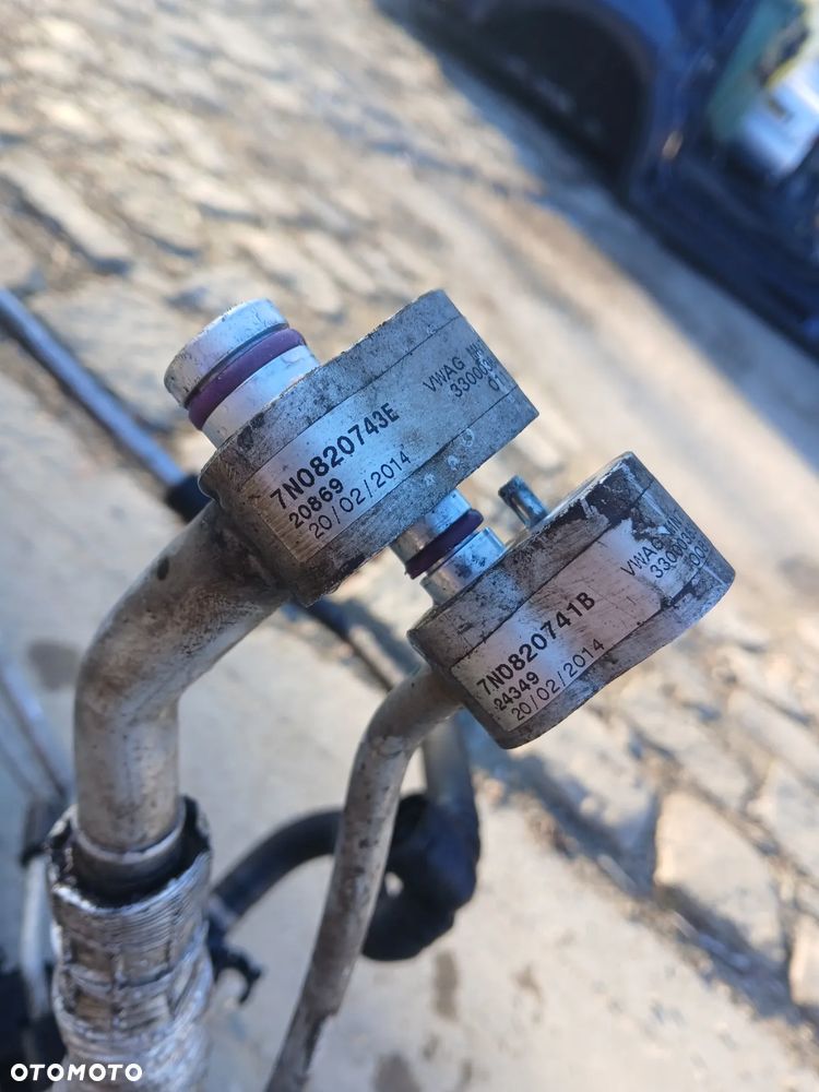 Sharan 7N Nagrzewnica tył Przewody klimatyzacji ogrzewania - 4