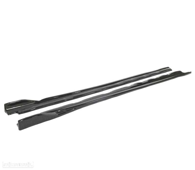 EXTENSÕES EMBALADEIRAS LATERAIS VOLKSWAGEN VW GOLF 8 GTI R LINE 20- PRETO BRILLANTE - 1