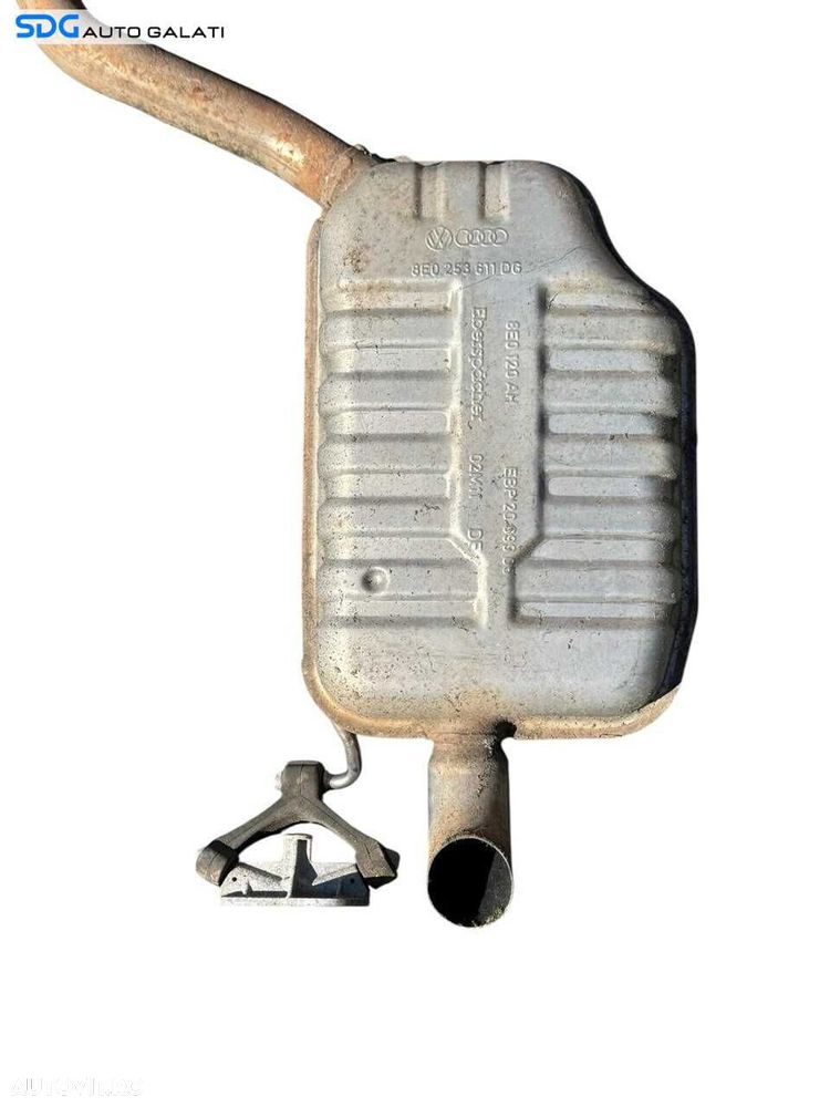 Toba Teava Esapament Evacuare Intermediara Finala Traseu Complet Audi A4 B7 2.5 TDI 2004 - 2008 Cod 8E0253611DG 8E0120AH 8E0253611DH 8E0120AG 02M11 8E0253411BE [LC2189] - 8