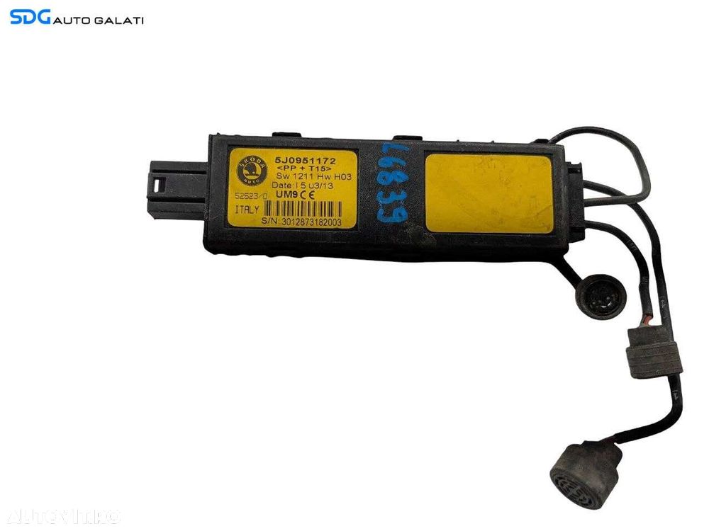 Unitate Calculator Modul Alarma Skoda Rapid 2012 - 2022 Cod 5J0951172 [L6839] - 1