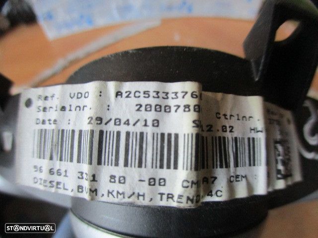 Quadrante A2C53065547 A2C53337660 PEUGEOT 207 2010 1.6HDI 90CV 5P CINZENTO KM/H  DIGITAL PEUGEOT 207 2009 1.4I 95CV 5P CINZA RATO KM/H DIGITAL - 5