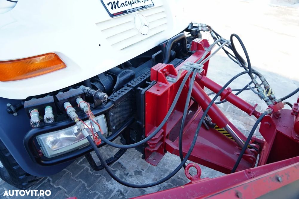 Mercedes-Benz UNIMOG U300 / 4X4 / BASCUNĂTOR 3 LATE / PLUG / MUNICIPAL / CUPLĂRI HIDRAULICE / EPS + AMBREIAJ - 17