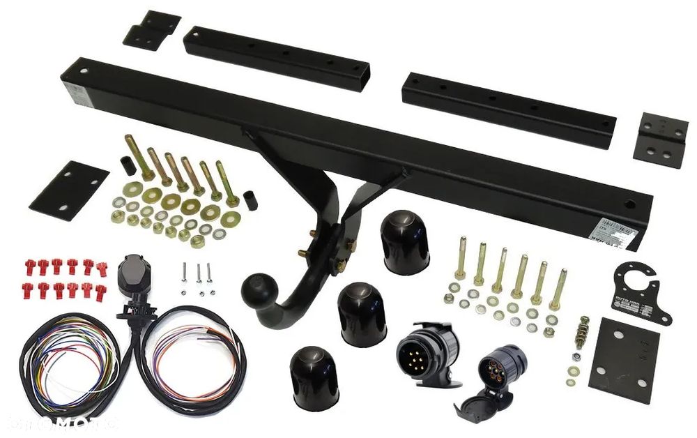 VW PASSAT B5 4x4+KOMBI 97-05  HAK HOLOWNICZY Z KULĄ ODKRĘCANĄ +3xSTAŁE PLUSY+WIĄZKA13PIN/7P - 3