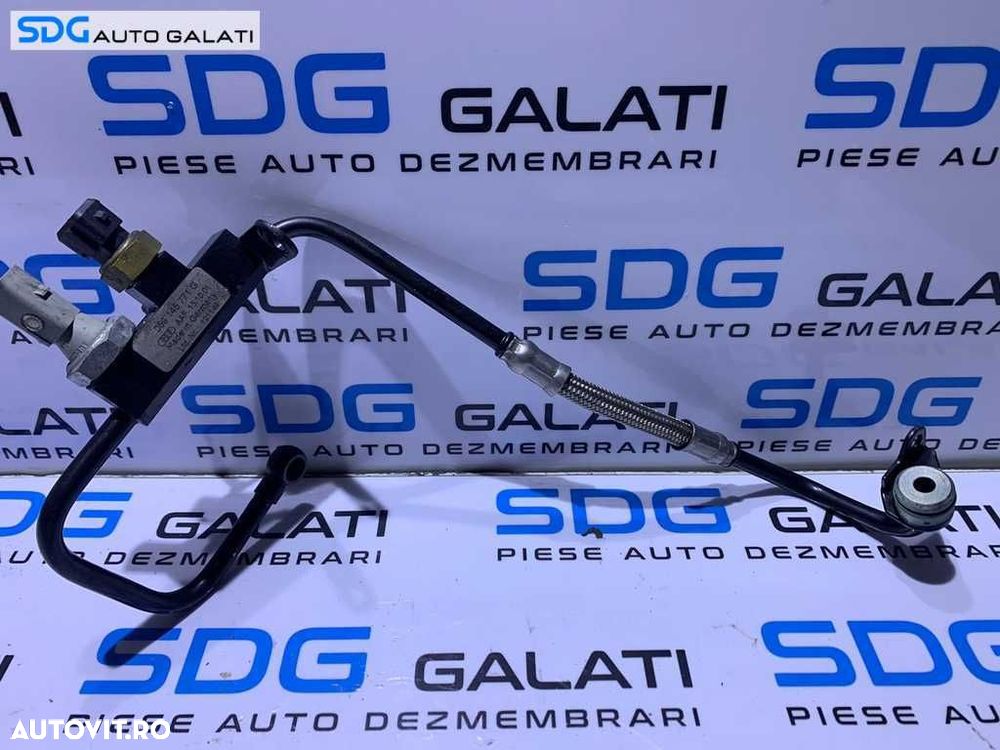 Conducta Teava Ulei cu Senzor Senzori Turbo Turbina Turbosuflanta Skoda Superb 1 2.5 TDI V6 AYM 2002 - 2008 Cod 059145771G [D0383] - 1