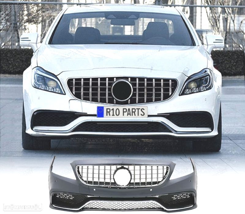 PÁRA-CHOQUES FRONTAL MERCEDES CLASE CLS W218 11-14 LOOK AMG PDC - 1
