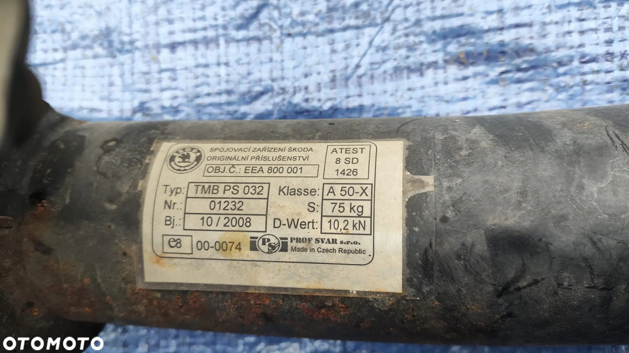HAK HOLOWNICZY WYPINANY KOMPLETNY MODUŁ WIĄZKA ADAPTER ZAŚLEPKA ORYGINAŁ SKODA SUPERB II 2 SEDAN - 5