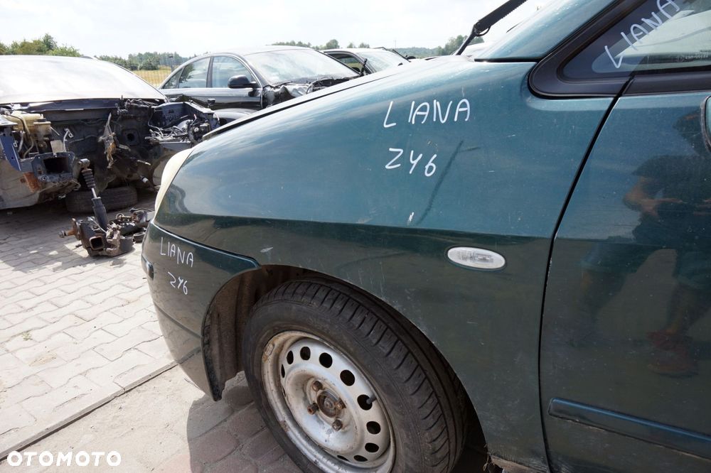 MASKA ZDERZAK BŁOTNIKI LAMPY LIANA  ZY6  SUZUKI 2001-2010 ZIELONY PRZÓD KOMPLETNY - 20