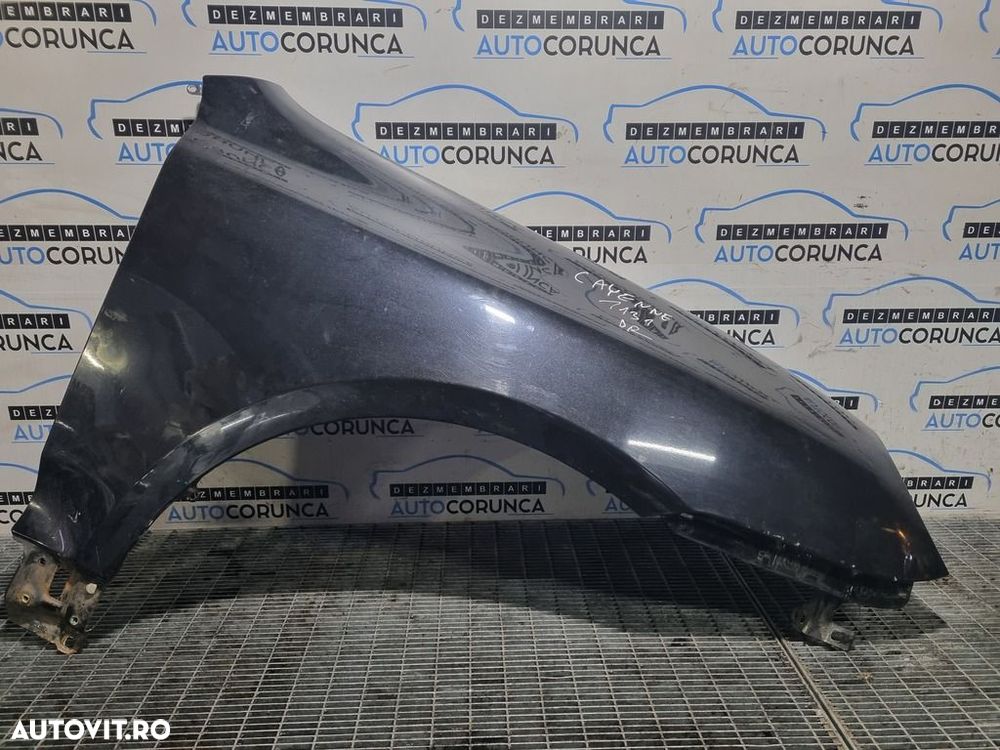 Aripa Dreapta Fata Porsche Cayenne 2002 - 2006 4 Usi NEGRU Z4 / C9Z (1131) - 1