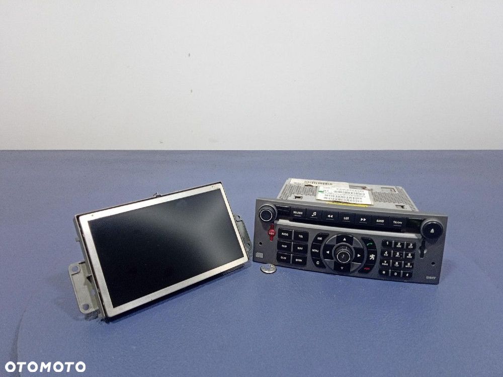 PEUGEOT 407 RADIO CD NAWIGACJA OEM GSM RT3 WYŚWIETLACZ 96549138YW - 1