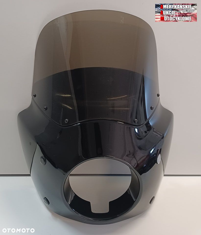 Owiewka, czarna, wysoka dla Harley Davidson Dyna Street Bob FXDB Low Rider FXDL