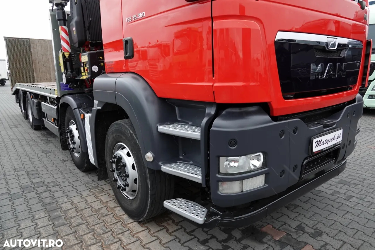 MAN TGS 35.360 / 8x2-4 / CAMION + HDS FASSI F165 A.2.22 / AXIE LIFTATOR / 4 AXI / GAMA HIDRAULICA / TROLIU / ASISTENTA RUTIERA - 6
