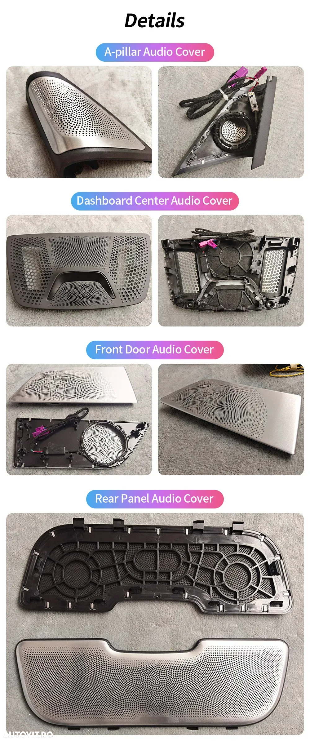 set capace boxe bowers and wilkins BMW seria7 G11 G12 capace interior Bowers & Wilkins BMW G11 set complet BMW G11 2015-2022  plug and play BMW seria7- 2015-2022 - 10