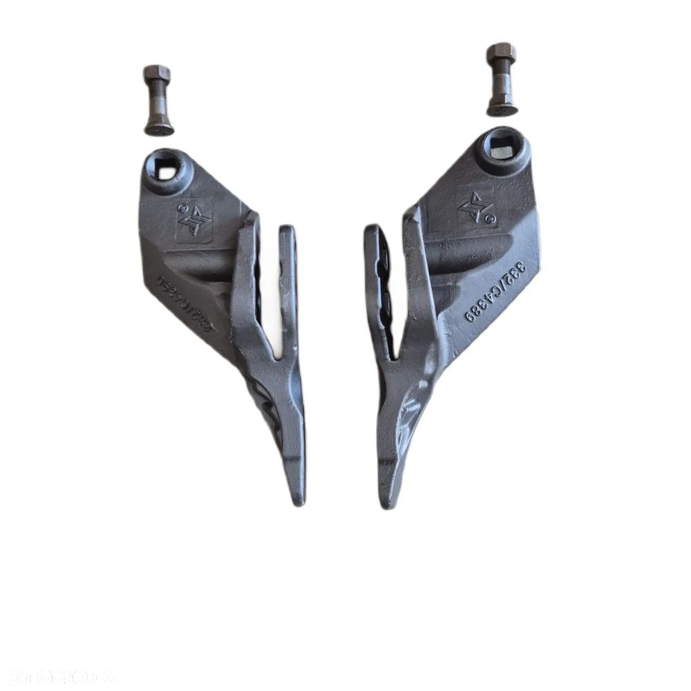 Zestaw zębów łyżki 25cm koparko ładowarka JCB 3CX 4CX - NOWY MODEL - 1