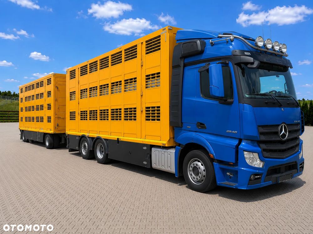 Mercedes-Benz Actros 2545 | Menke 3 poziomy do transportu zwierząt | Wentylacja | Poidła | EURO 6 | 6x2 - 1