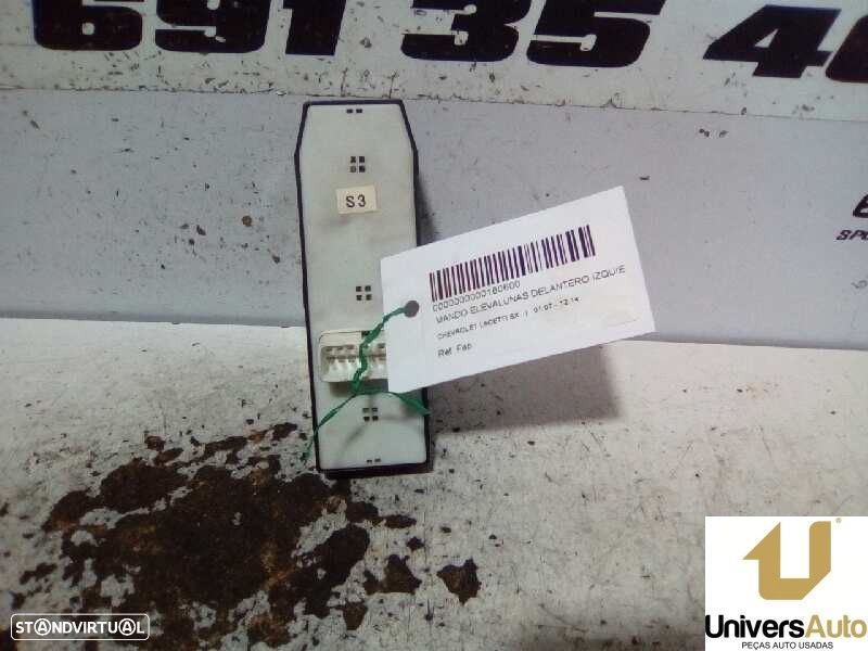COMANDO ELEVADOR DE VIDRO FRONTAL ESQUERDO CHEVROLET LACETTI 2007 - - 2