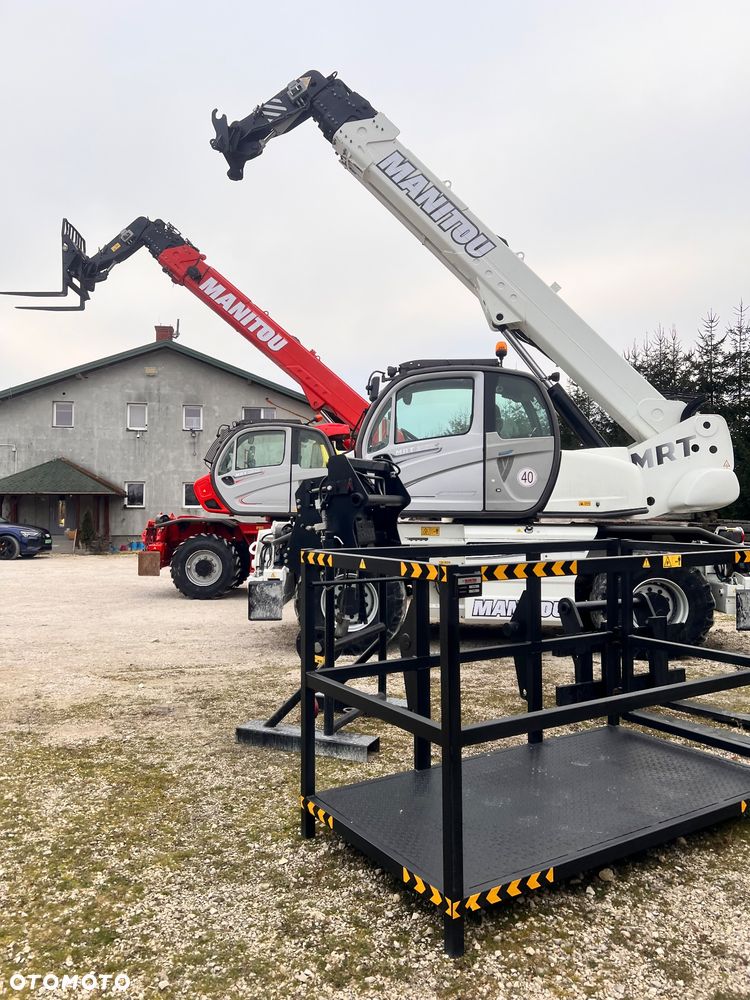 Manitou Ładowarka teleskopowa Manitou Mrt 2150 + Privilage Roto obrotowa 360 Pilot sterowanie radiowe Kosz Widły 2016/17 1840 2550 2540 silnik Mercedes 2150+ Merlo - 8